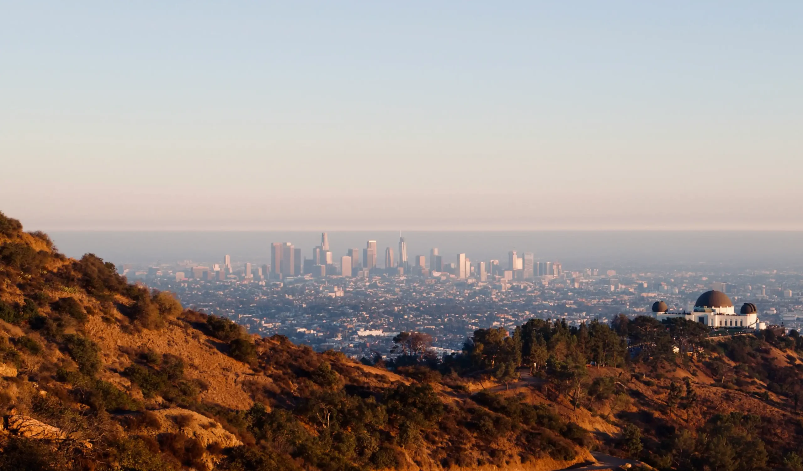 Losangelesskyline Union Station Los Angeles